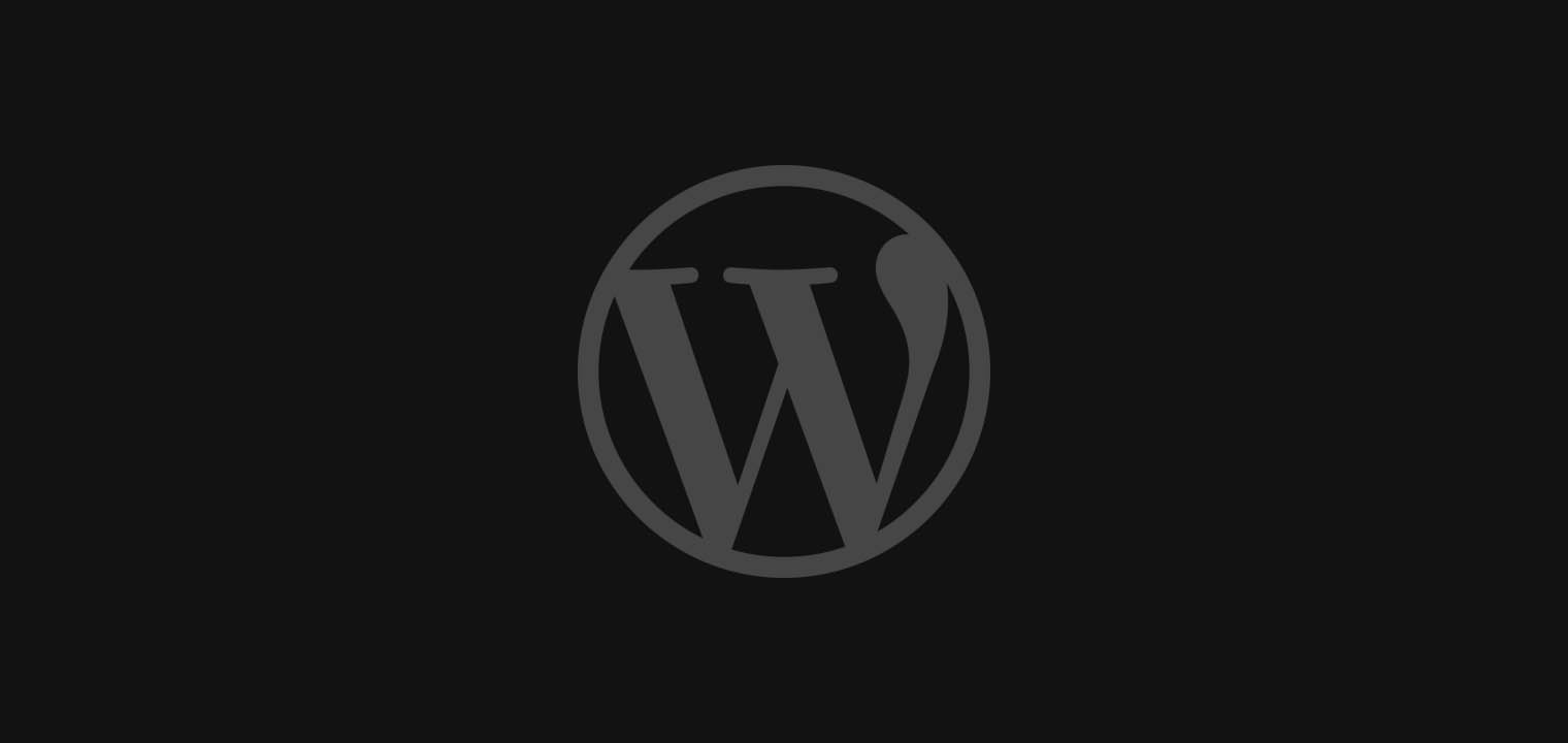 WordPress Logo in Dark Mode